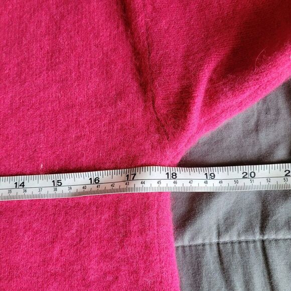 Vtg Express Tricot Womens Cowl Neck Sweater Size Medium Pink Angora Lambswool - Picture 4 of 7